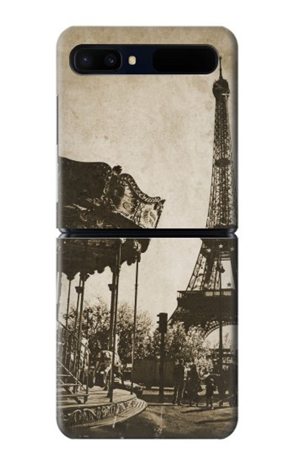 S2174 Eiffel Tower Vintage Paris Case For Samsung Galaxy Z Flip 5G