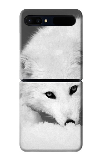 S2569 White Arctic Fox Case For Samsung Galaxy Z Flip 5G