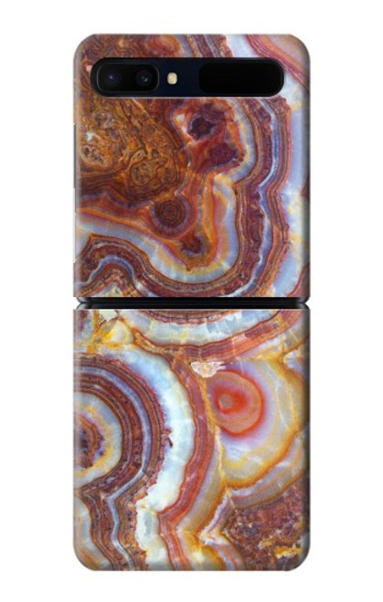 S3034 Colored Marble Texture Printed Case For Samsung Galaxy Z Flip 5G