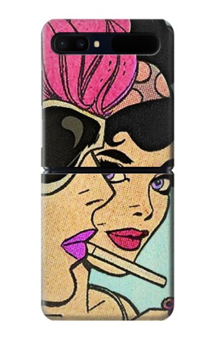 S3171 Girls Pop Art Case For Samsung Galaxy Z Flip 5G