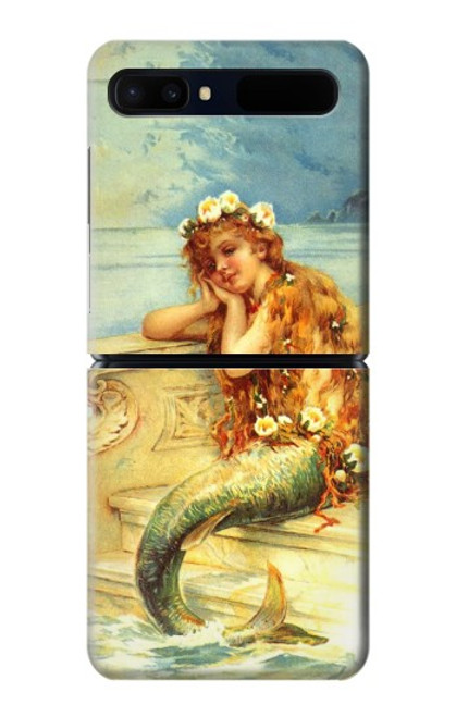 S3184 Little Mermaid Painting Case For Samsung Galaxy Z Flip 5G