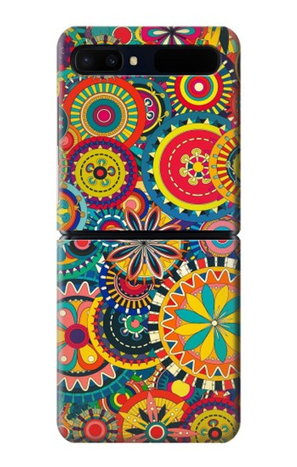 S3272 Colorful Pattern Case For Samsung Galaxy Z Flip 5G