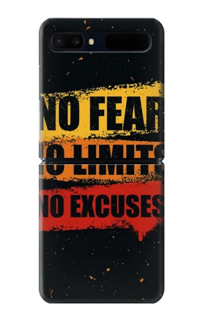 S3492 No Fear Limits Excuses Case For Samsung Galaxy Z Flip 5G