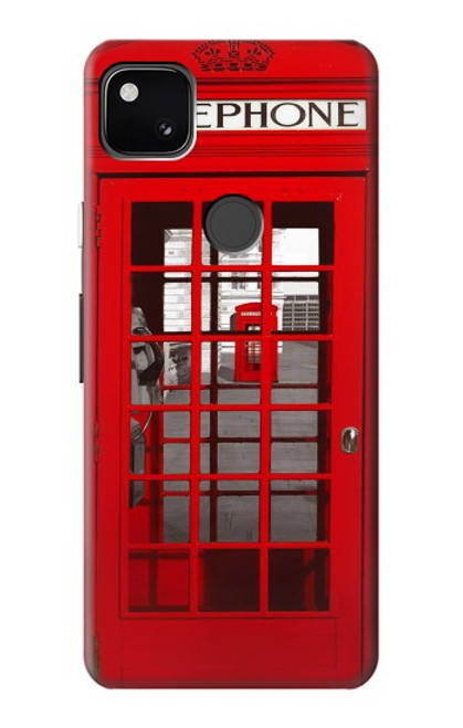 S0058 British Red Telephone Box Case For Google Pixel 4a