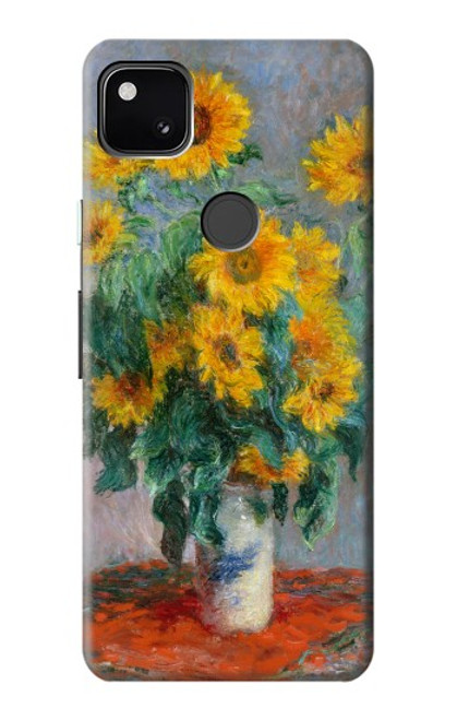 S2937 Claude Monet Bouquet of Sunflowers Case For Google Pixel 4a