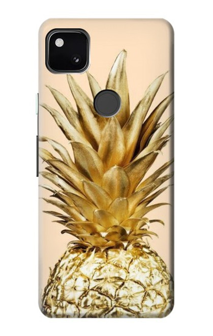 S3490 Gold Pineapple Case For Google Pixel 4a