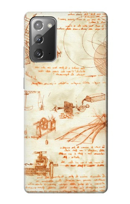 S0566 Technical Drawing Da Vinci Case For Samsung Galaxy Note 20