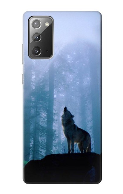 S0935 Wolf Howling in Forest Case For Samsung Galaxy Note 20
