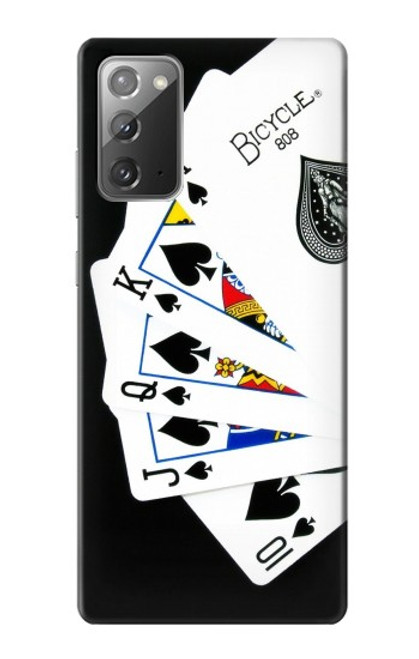 S1078 Poker Royal Straight Flush Case For Samsung Galaxy Note 20