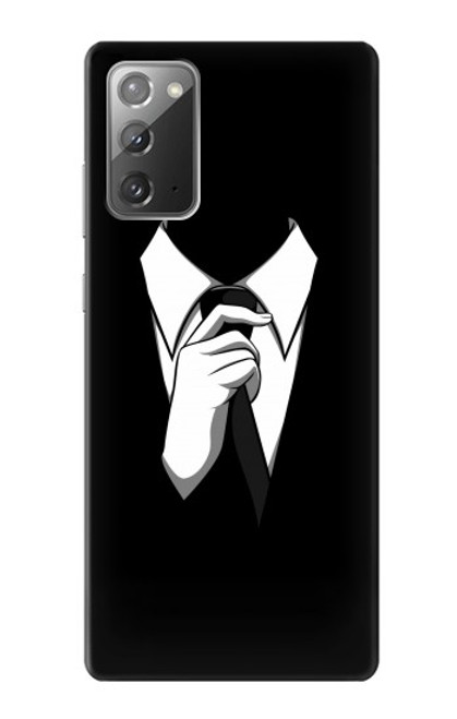 S1591 Anonymous Man in Black Suit Case For Samsung Galaxy Note 20