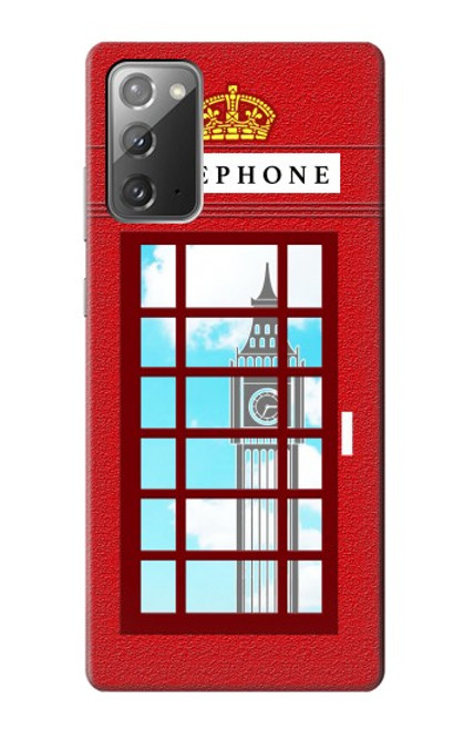 S2059 England British Telephone Box Minimalist Case For Samsung Galaxy Note 20