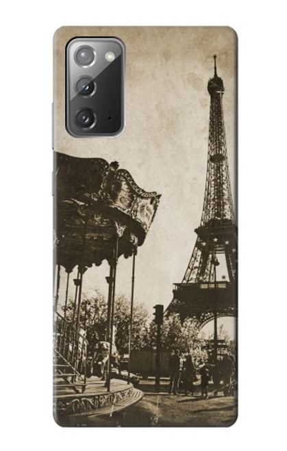 S2174 Eiffel Tower Vintage Paris Case For Samsung Galaxy Note 20