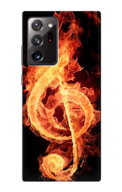 S0493 Music Note Burn Case For Samsung Galaxy Note 20 Ultra, Ultra 5G