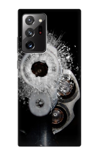 S2387 Gun Bullet Hole Glass Case For Samsung Galaxy Note 20 Ultra, Ultra 5G