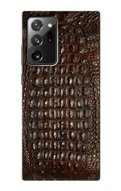 S2850 Brown Skin Alligator Graphic Printed Case For Samsung Galaxy Note 20 Ultra, Ultra 5G