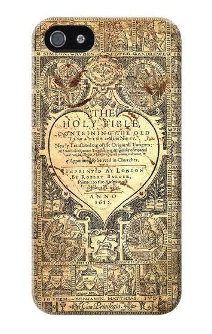 S0330 Bible Page Case Cover For IPHONE 5 5s SE