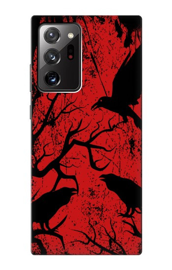 S3325 Crow Black Blood Tree Case For Samsung Galaxy Note 20 Ultra, Ultra 5G