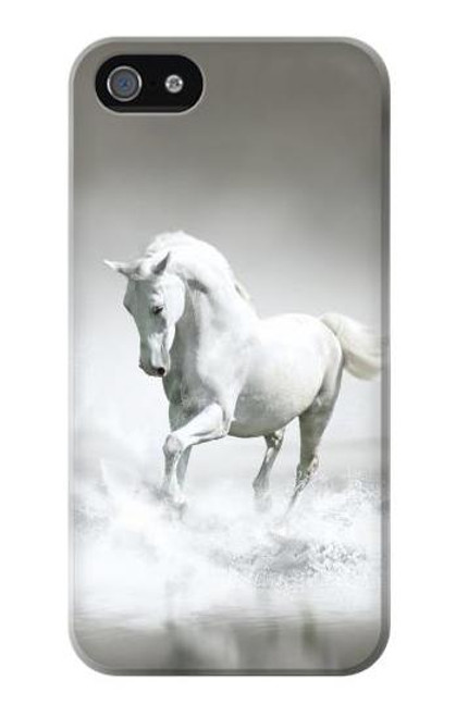 S0932 White Horse Case Cover For IPHONE 5 5s SE