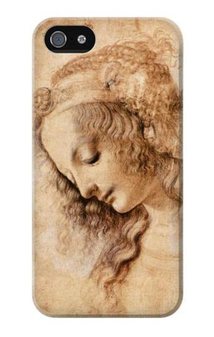 S1045 Leonardo da Vinci Woman's Head Case Cover For IPHONE 5 5s SE