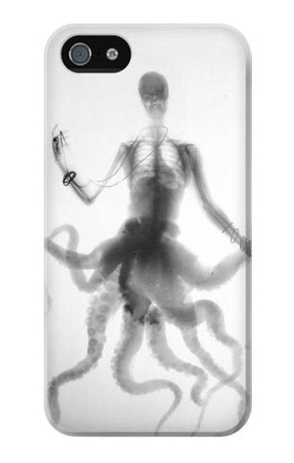 S1432 Skull Octopus X-ray Case Cover For IPHONE 5 5s SE