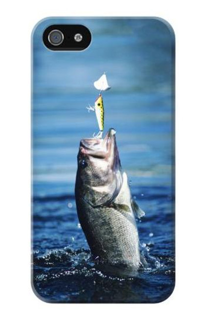 S1594 Bass Fishing Case Cover For IPHONE 5 5s SE