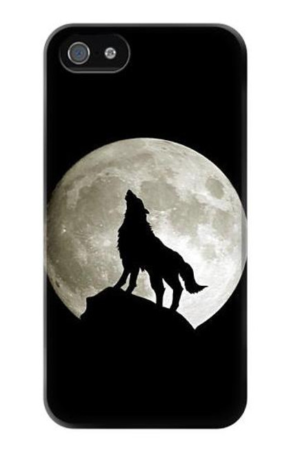 S1981 Wolf Howling at The Moon Case Cover For IPHONE 5 5s SE