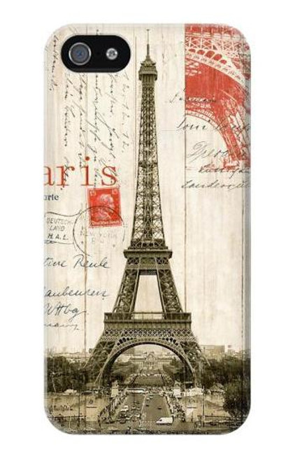 S2108 Eiffel Tower Paris Postcard Case For IPHONE 5 5s SE