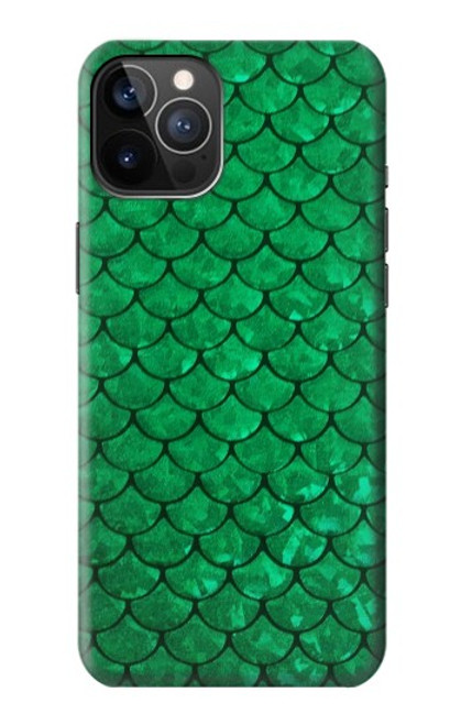 S2704 Green Fish Scale Pattern Graphic Case For iPhone 12, iPhone 12 Pro