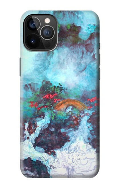 S2724 White Dragon Pool Lui Haisu Case For iPhone 12, iPhone 12 Pro