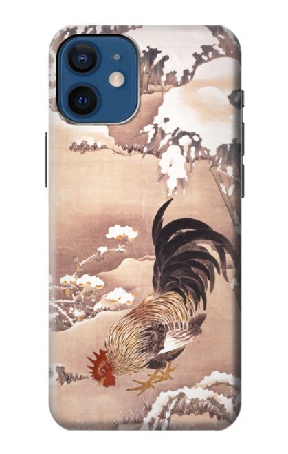 S1332 Ito Jakuchu Rooster Case For iPhone 12 mini