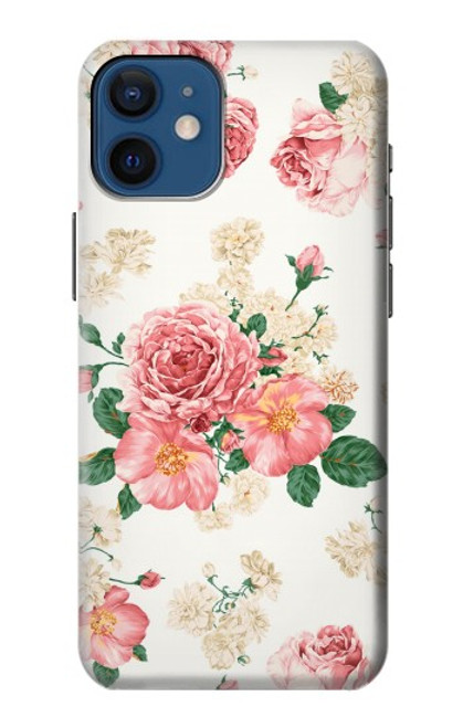S1859 Rose Pattern Case For iPhone 12 mini