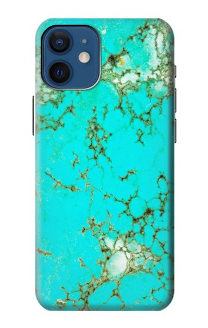 S2377 Turquoise Gemstone Texture Graphic Printed Case For iPhone 12 mini