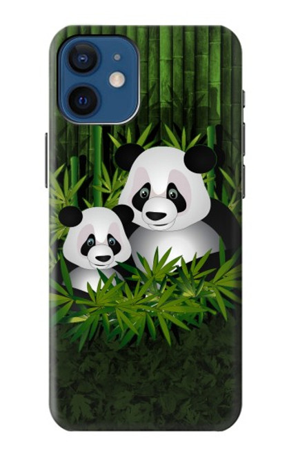 S2441 Panda Family Bamboo Forest Case For iPhone 12 mini