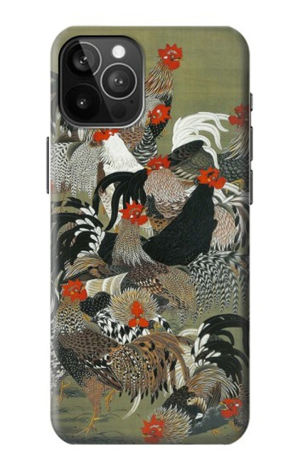 S2699 Ito Jakuchu Rooster Case For iPhone 12 Pro Max