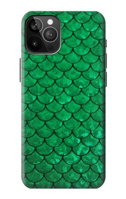 S2704 Green Fish Scale Pattern Graphic Case For iPhone 12 Pro Max