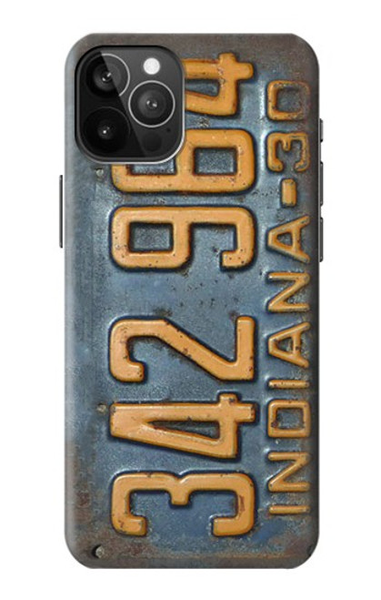 S3750 Vintage Vehicle Registration Plate Case For iPhone 12 Pro Max