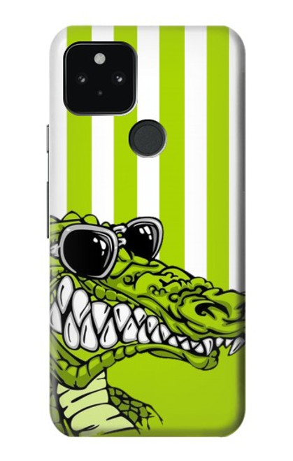 S2323 Funny Green Alligator Crocodile Case For Google Pixel 5