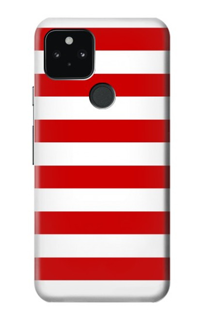 S2364 Red and White Striped Case For Google Pixel 5