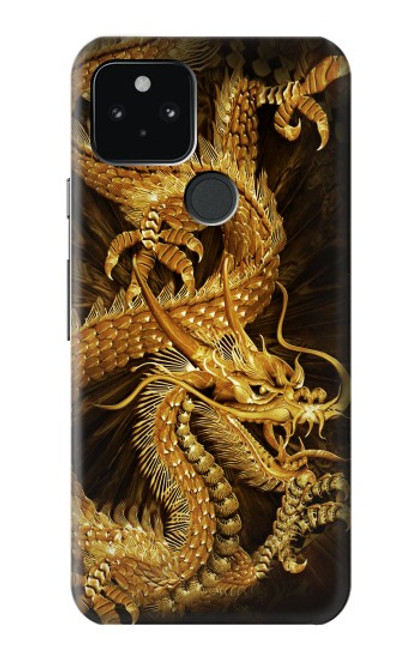 S2804 Chinese Gold Dragon Printed Case For Google Pixel 5