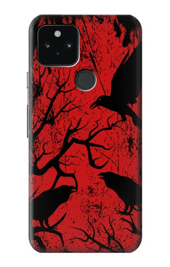 S3325 Crow Black Blood Tree Case For Google Pixel 5