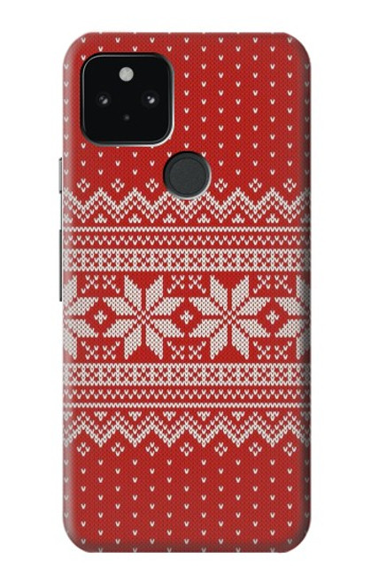 S3384 Winter Seamless Knitting Pattern Case For Google Pixel 5