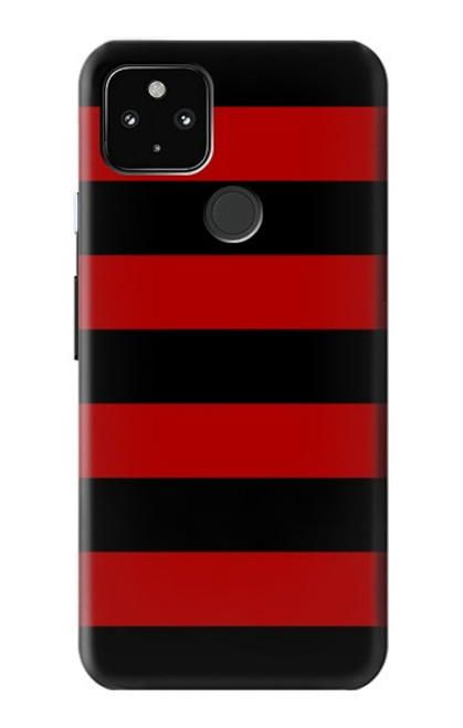 S2638 Black and Red Striped Case For Google Pixel 4a 5G