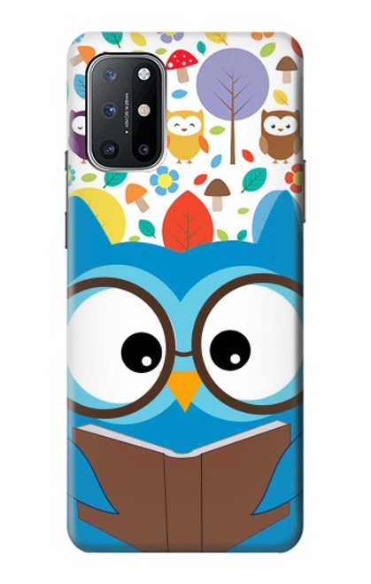 S2521 Cute Nerd Owl Cartoon Case For OnePlus 8T