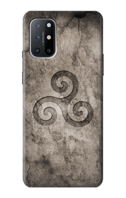 S2892 Triskele Symbol Stone Texture Case For OnePlus 8T