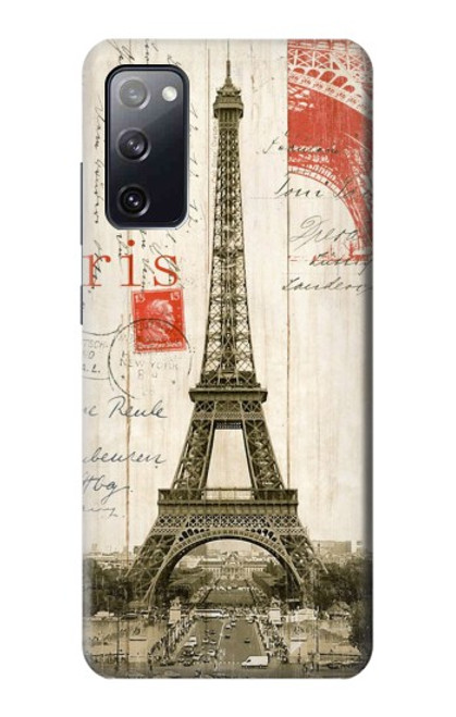 S2108 Eiffel Tower Paris Postcard Case For Samsung Galaxy S20 FE