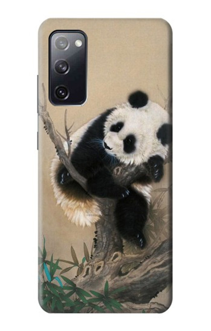 S2210 Panda Fluffy Art Painting Case For Samsung Galaxy S20 FE