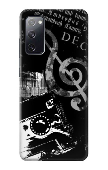 S3197 Music Cassette Note Case For Samsung Galaxy S20 FE