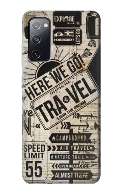 S3441 Vintage Travel Case For Samsung Galaxy S20 FE