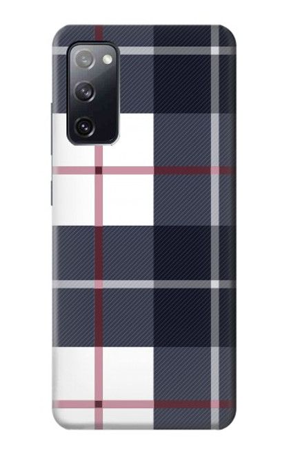 S3452 Plaid Fabric Pattern Case For Samsung Galaxy S20 FE