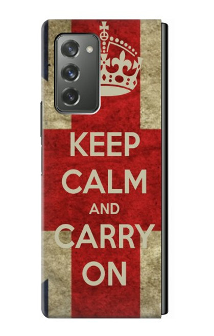 S0674 Keep Calm and Carry On Case For Samsung Galaxy Z Fold2 5G